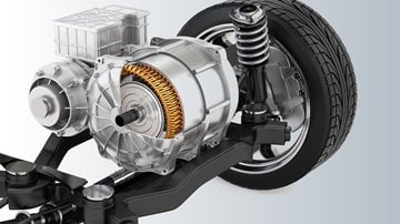 High voltage traction inverter and motor