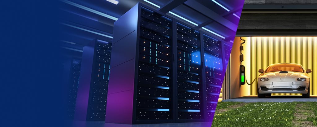 Datacenter and car charging with ACS37100 chip