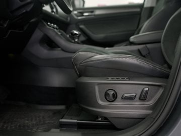 Car seat with seat controls