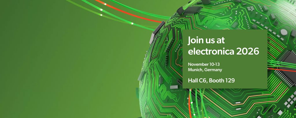 Join Us at Electronica 2026 Hero Banner Image