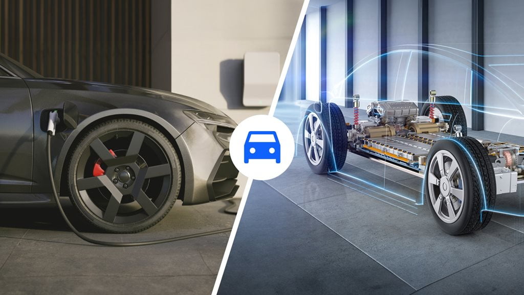 Electric car charging and automotive ADAS system